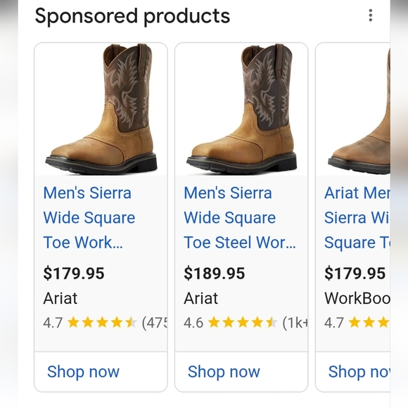 Ariat Men's Tan and Brown Western Boots - Picture 8 of 8